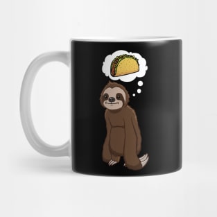 Sloth thinking about eating tacos Mug